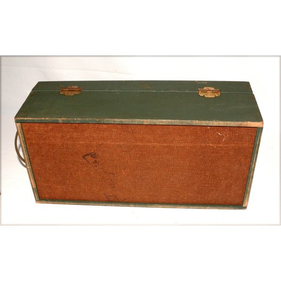 Vintage 1960s GI Joe Wooden Foot Locker Box Military 12" - Picture 8 of 8